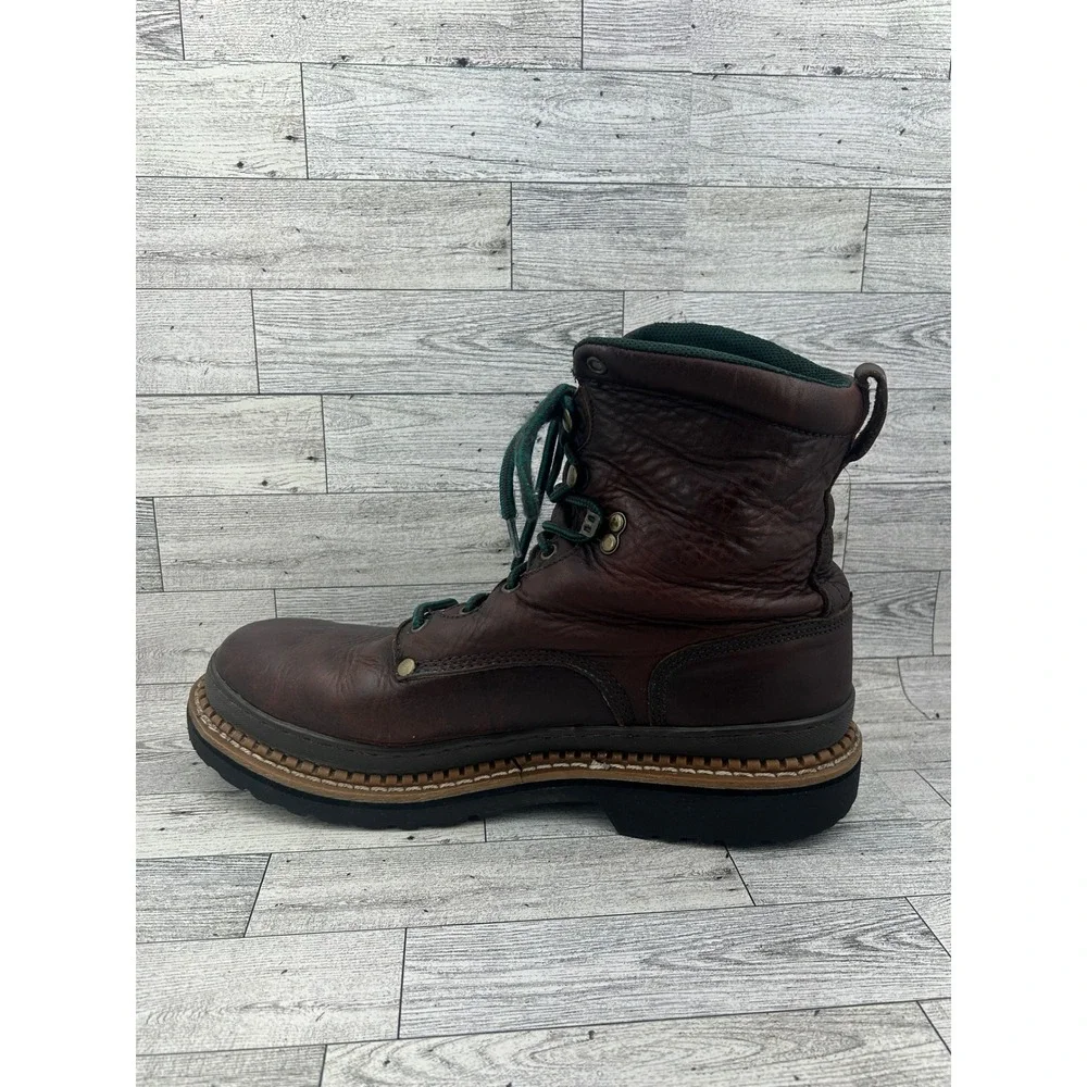 Georgia Boot Georgia Giant G8274 Men Sz 13W Brown Leather 8 Inch Work Boots‎